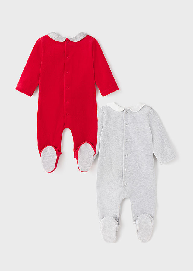 Conjunto BabyGrows de inverno em veludo Mayoral - Image 3