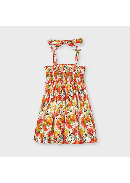 Vestido estampado com fita Mayoral