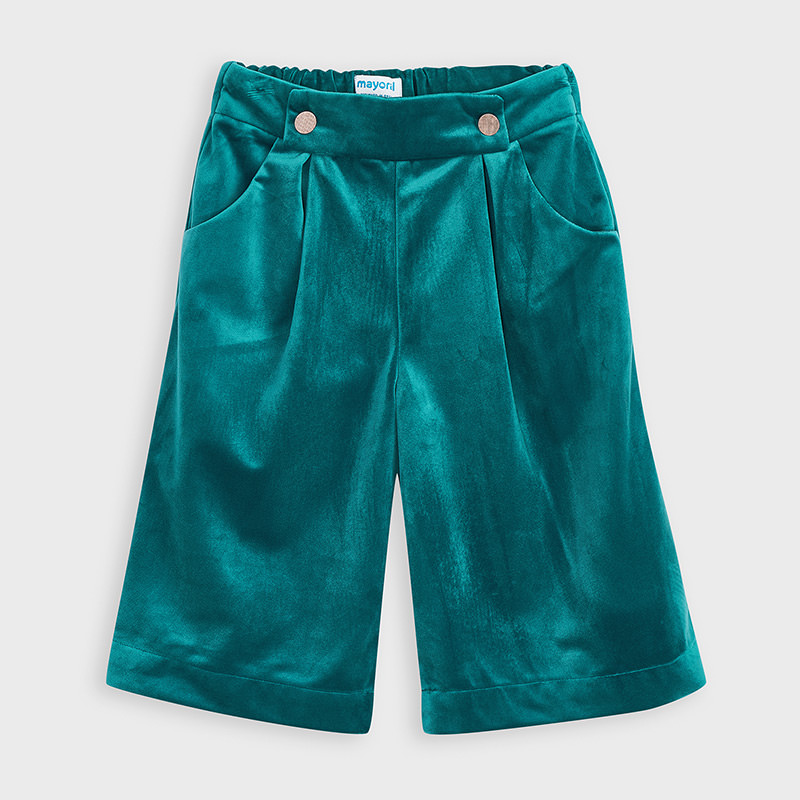 Calça cullotte de veludo Mayoral