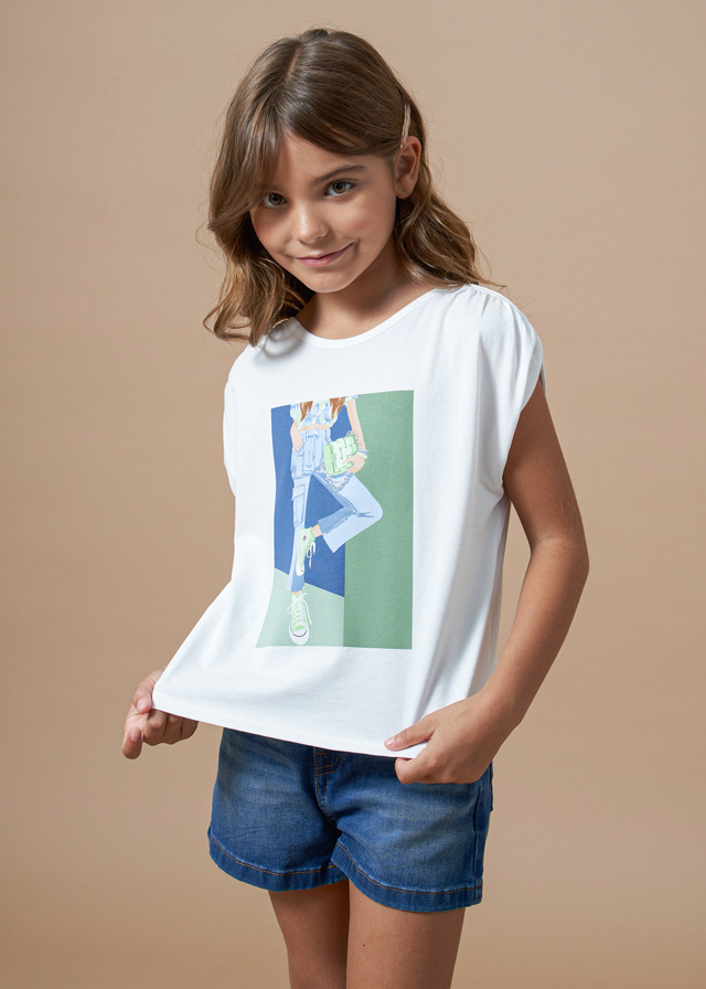 Camiseta m/cta gráfica Mayoral - Image 4