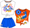 2 T-shirts e calção TucTuc