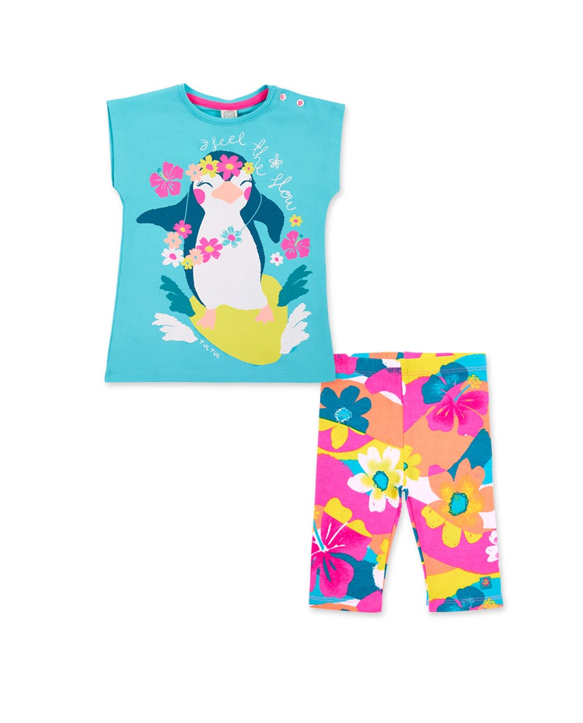 T-shirt e legging de algodão TucTuc