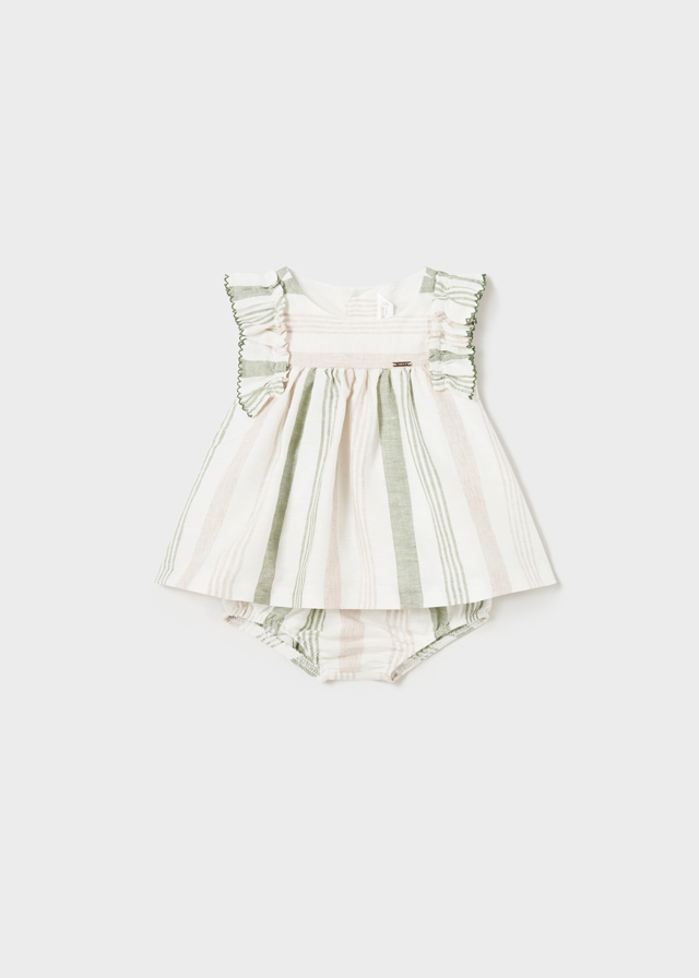 Vestido riscas linho Mayoral