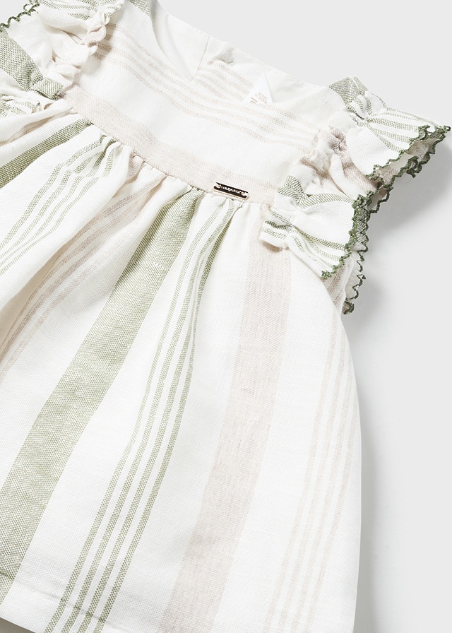 Vestido riscas linho Mayoral - Image 3