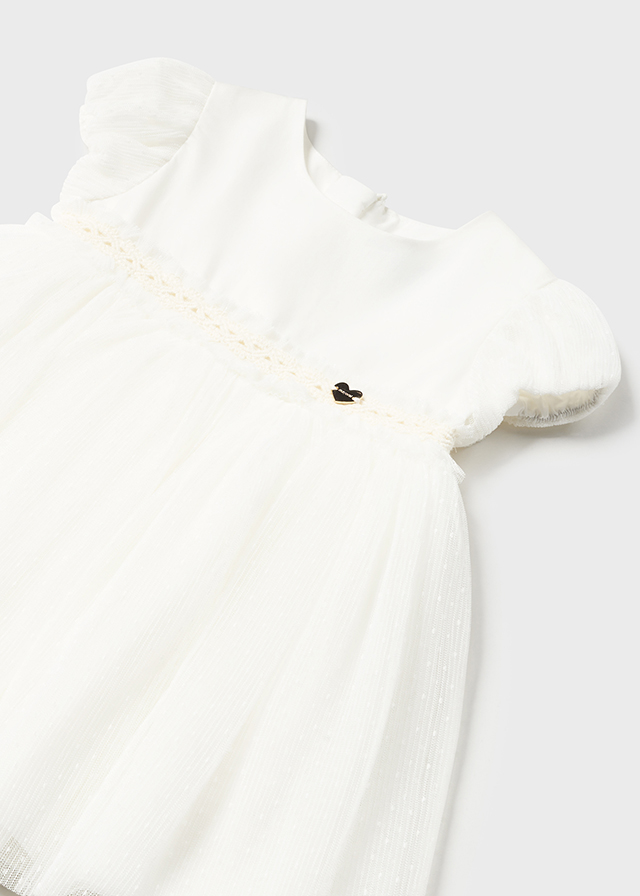 Vestido tule plissado Mayoral - Image 2